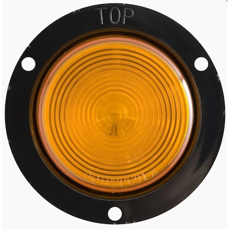 Optronics 2.5 Yellow Recess Flange Mount Marker/Clearance Light MC56AB